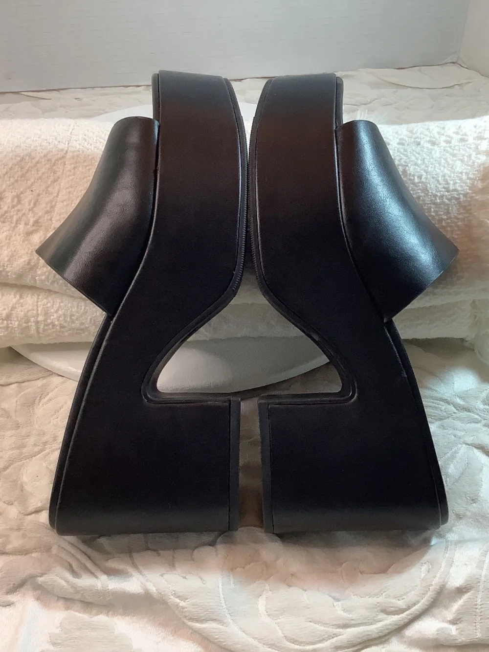 NWOT A New Day black platform Heels sz. 10 slip on